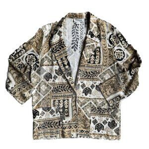 2/$18‎ SALE! Vtg Briggs Jacket Womens L Oversized Boxy Southwestern  Lightweight